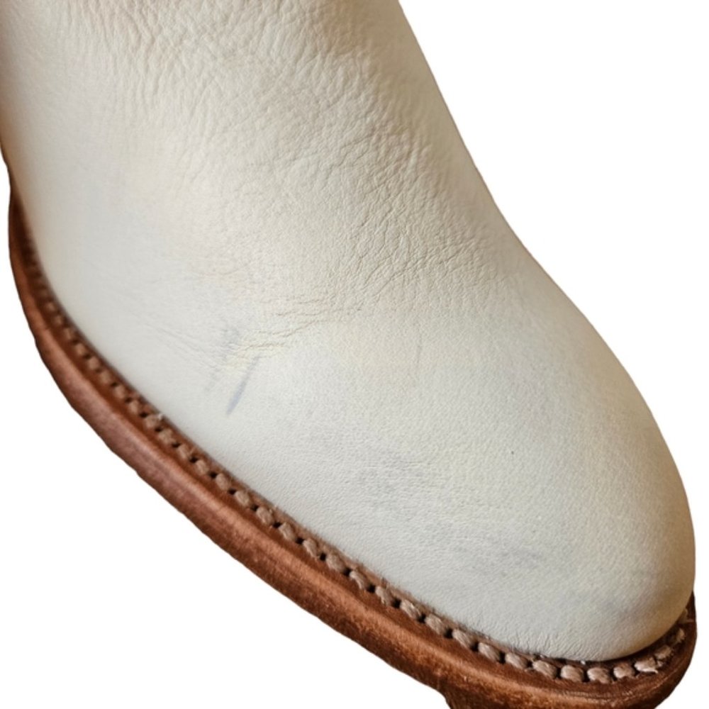 Tecovas Women's The Penny Western Cowboy Leather Boots Bone (lvory) Size 9.5 - Picture 9 of 16